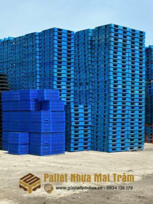 Pallet nhựa cũ kích thước 1200x1000x150mm