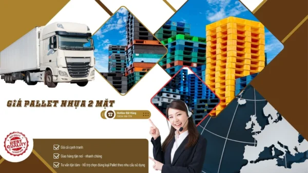 Giá pallet nhựa 2 mặt mới nhất 2025 – Báo giá theo thiết kế chuẩn