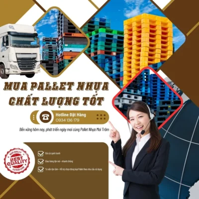 Mua pallet nhựa chất lượng tôt - Pallet nhựa Mai Trâm