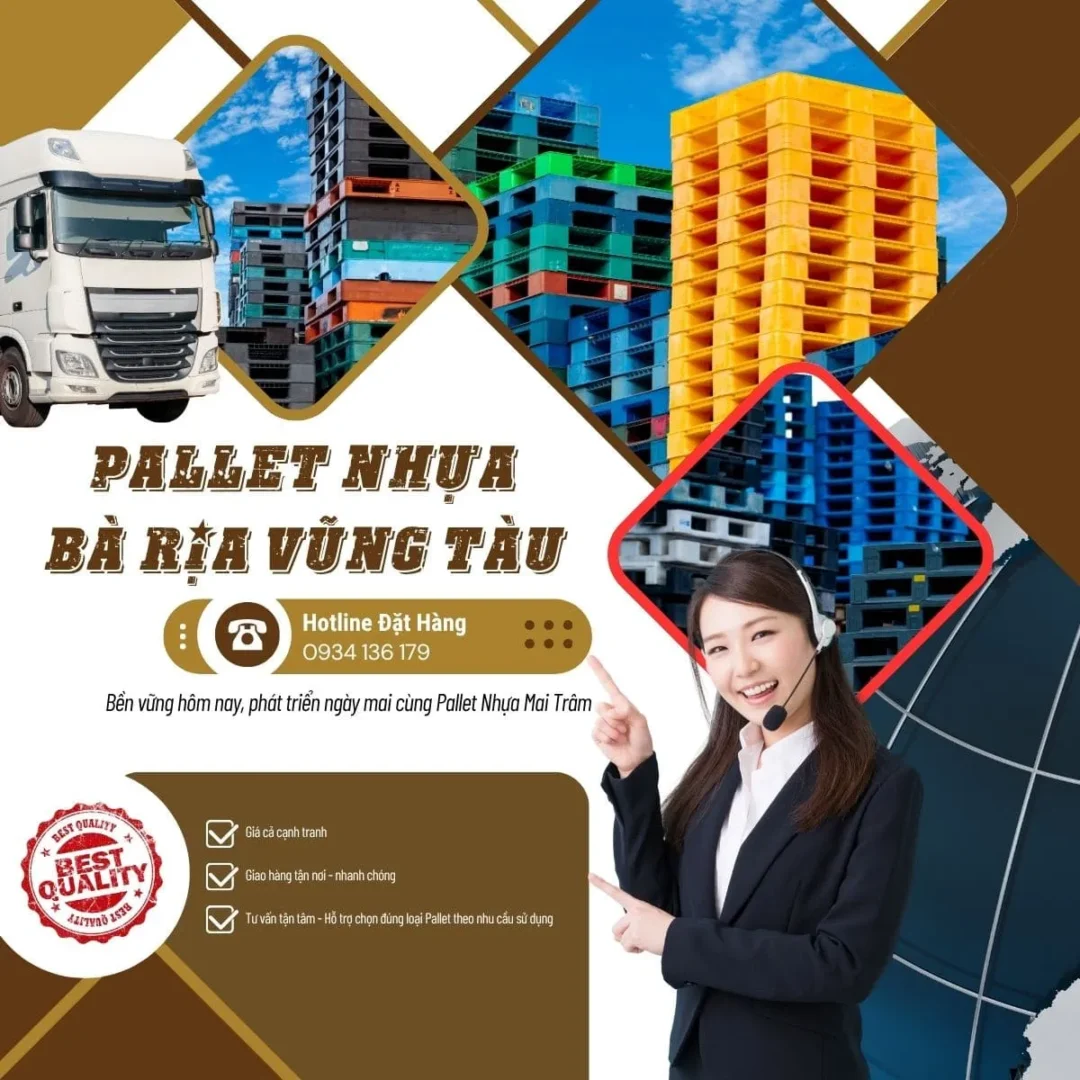 Pallet nhựa Bà Rịa Vũng Tàu – Giải pháp logistics cảng biển 7 Pallet nhựa Bà Rịa Vũng Tàu