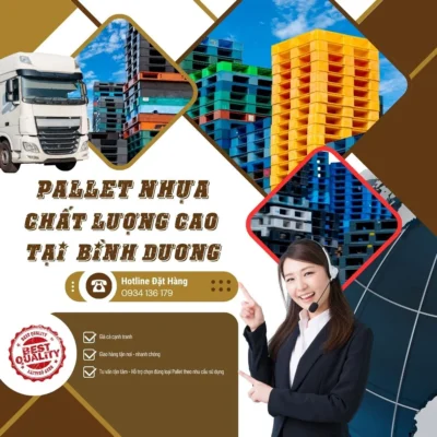 Pallet nhựa chất lượng. cao - Bảng giá pallet nhựa Mai Trâm