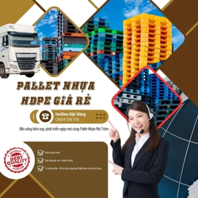 Pallet nhựa Mai Trâm - Đơn vị cung cấp Pallet nhựa giá rẻ chất lượng