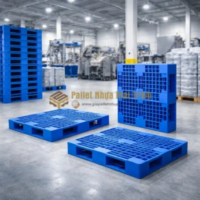 Pallet nhựa mới cho nhà máy